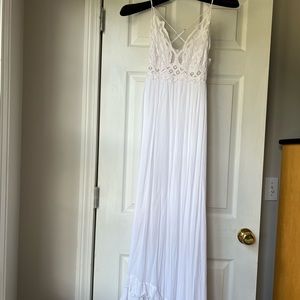 Free people xs white long dress